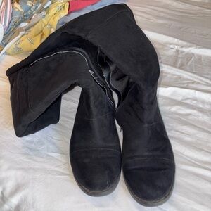 Zip Up Knee High Boots